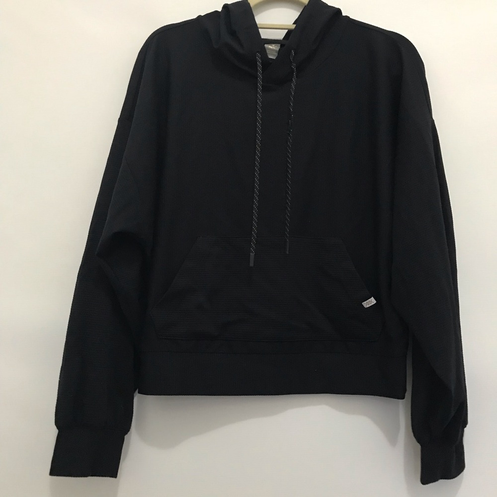 Rhone Women’s Black Hooded Pullover Sweatshirt Size M